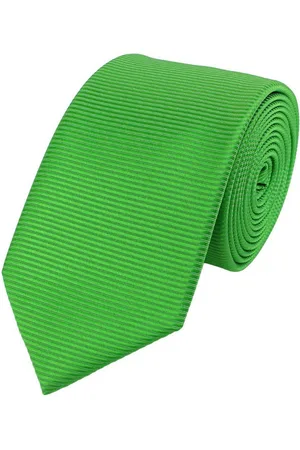 Fabio Farini Krawatte Grüne Herren Schlips - Krawatten mit Farbton in 6cm (ohne Box, Gestreift) Schmal (6cm), gestreift - Verkäufer: