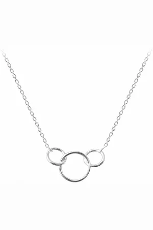 ALEXANDER YORK Kette mit Anhänger 3 Ringe ineinander, 925 Sterling Silber - Verkäufer: