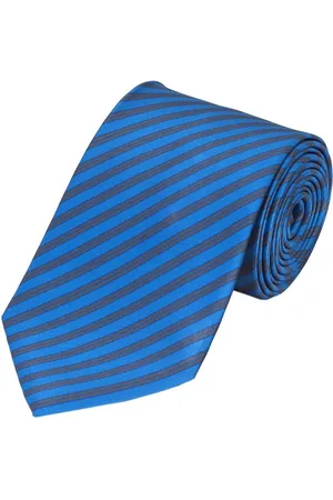 Fabio Farini Krawatte Herren Krawatte Blautöne - verschiedene Blaue Männer Schlips in 8cm (ohne Box, Gestreift) Breit (8cm), Corinthian Blue/Medium Tundra - Verkäufer: