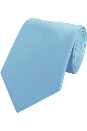 Fabio Farini Krawatte Herren Krawatten Blautöne - klassische Männer Schlipse in 8cm Breite (ohne Box, Unifarben) Breit (8cm), Hellblau Himmelblau Uni Einfarbig - Uranus - Verkäufer: