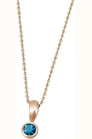 Firetti Kette mit Anhänger Schmuck Geschenk Gold 375 Gold 585 Halsschmuck Halskette Solitär, mit unterschiedlichen Edelsteinen