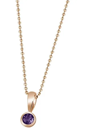 Firetti Kette mit Anhänger Schmuck Geschenk Gold 375 Gold 585 Halsschmuck Halskette Solitär, mit unterschiedlichen Edelsteinen