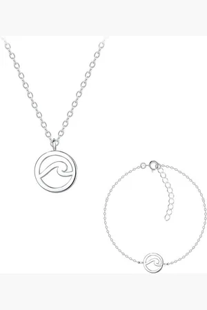 ALEXANDER YORK Schmuckset Kette mit Anhänger und Armband WAVE, 3-tlg., 925 Sterling Silber - Verkäufer: