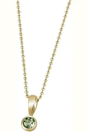Firetti Kette mit Anhänger Schmuck Geschenk Gold 375 Gold 585 Halsschmuck Halskette Solitär, mit unterschiedlichen Edelsteinen