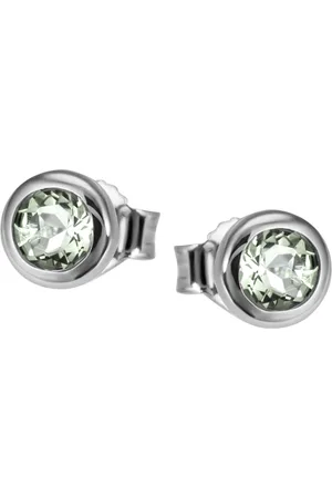 Firetti Paar Ohrstecker Schmuck Geschenk Silber 925 Ohrschmuck Ohrringe Solitär, mit Blautopas (behandelt), Citrin oder Amethyst