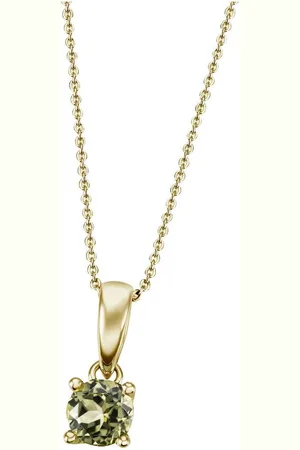 Firetti Kette mit Anhänger Schmuck Geschenk Gold 375 Gold 585 Halsschmuck Halskette Solitär, mit unterschiedlichen Edelsteinen