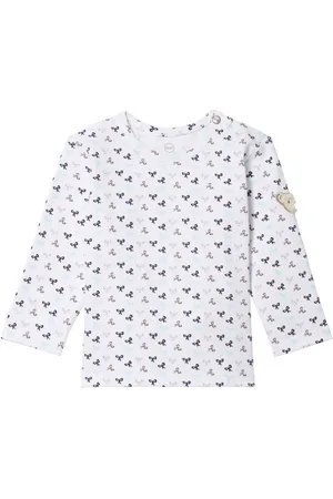 Steiff Langarmshirt Schleifchen druck,Knopfverschluss am Kragen,Gr.80 - Verkäufer: Tobil