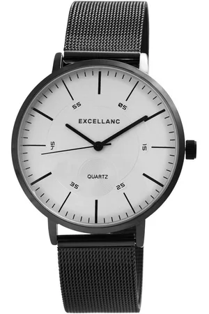Excellanc Quarzuhr EX0555 Herrenuhr mit Edelstahl Meshband, Herrenuhr Edelstahl - Verkäufer: Shaghafi GmbH