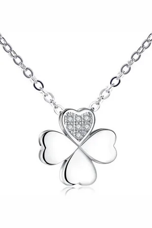 Alessandro Silberkette Kleeblatt, aus 925 Sterling Silber