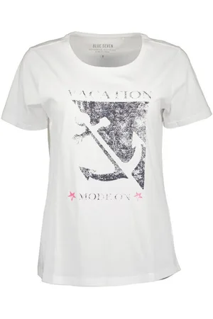 Blue Seven T-Shirt Damen Kurzarm-Shirt mit Ankermotiv-Frontdruck und Rundhalsausschnitt - Verkäufer: tomBrook GmbH