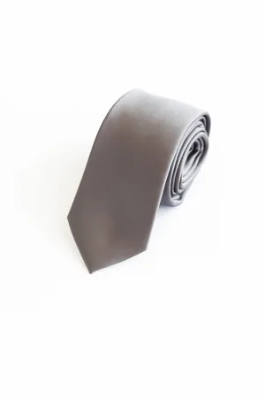 Fabio Farini Krawatte Herren Krawatte Grau - verschiedene Grau Männer Schlips in 6cm (ohne Box, Unifarben) Schmal (6cm), Silber - Brown Bop - Verkäufer: