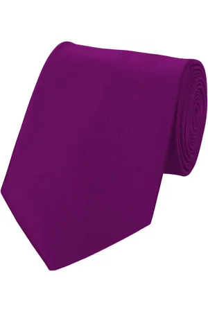 Fabio Farini Krawatte Herren Krawatte Lila - verschiedene Lila Männer Schlips in 8cm (ohne Box, Unifarben) Breit (8cm), Flieder - Purple Orchid - Verkäufer:
