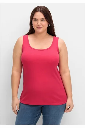 Sheego Tanktop Große Größen aus reiner Baumwolle