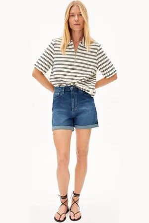 Armedangels Shorts SHEAARI Damen Jeans Shorts aus Hanf-Mix (1-tlg., Regular Fit) Jeans Shorts aus Hanf-Mix - Verkäufer:
