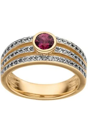 Viventy Silberring 782311 Ring Damen Roter Topaz Zirkonia Silber Roségold Gr. 56 - Verkäufer: Karat24