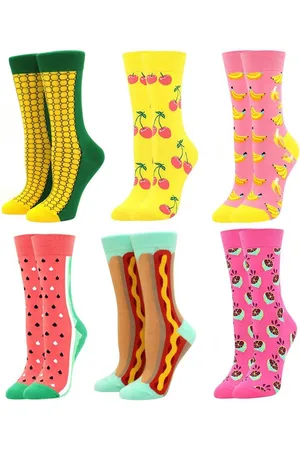 Alster Herz Freizeitsocken Damen Herren Lustige bunte Socken, Witzige Motive, Geschenk, A0534 (3-Paar) Baumwolle Motiv Socken, Größe 36-43 - Verkäufer: