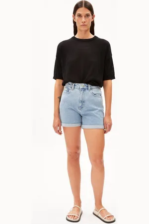 Armedangels Shorts SHEAARI Damen Jeans Shorts aus Hanf-Mix (1-tlg., Regular Fit) Jeans Shorts aus Hanf-Mix - Verkäufer: