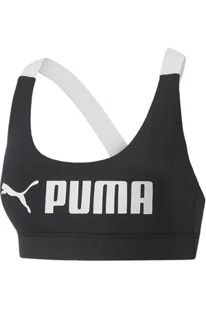 PUMA Funktionstop Mid Impact Fit Bra BLACK - Verkäufer: Sport Seeger