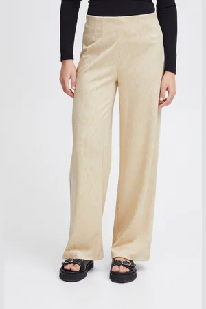 Ichi Stoffhose IHKATE LEOPARD JACQUARD WIDE PA Anzughose mit weitem Bein - Verkäufer: meinemarkenmode