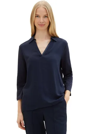 TOM TAILOR Langarmshirt mit Polokragen