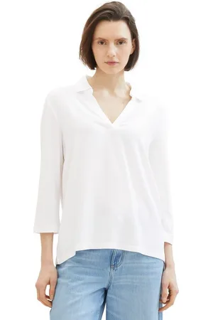 TOM TAILOR Langarmshirt mit Polokragen