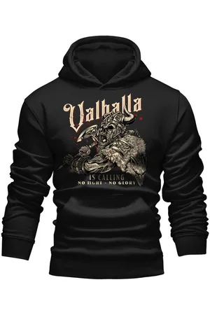 LOBO NEGRO Kapuzensweatshirt für Wikinger Nordmann Keltic Fans - Valhalla is Calling - Verkäufer: RAHMENLOS®