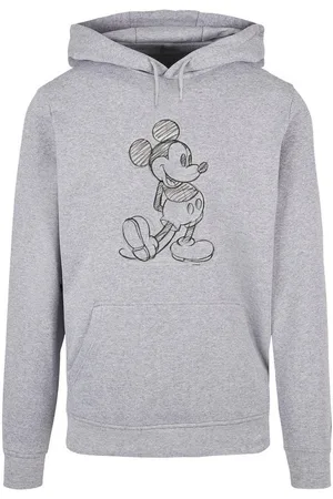 Absolute Cult Kapuzensweatshirt Herren Mickey Mouse - Sketch Kick Hoody (1-tlg)