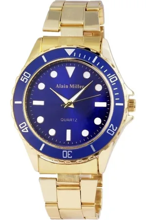 Alain Miller Quarzuhr AM0002 Herrenuhr mit Edelstahlarmband, Herrenuhr Edelstahl - Verkäufer: Shaghafi GmbH