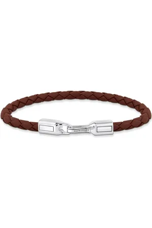 Thomas Sabo Silberarmband Unisex Lederarmband Silber - Verkäufer: uhrcenter