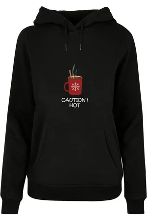 Merchcode Kapuzenpullover Damen Ladies Caution Hot Basic Hoody (1-tlg)