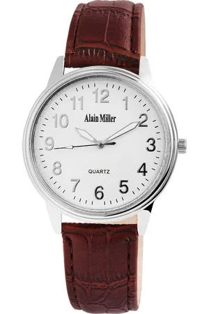 Alain Miller Quarzuhr AM0007, Herrenuhr Lederimitat - Verkäufer: Shaghafi GmbH