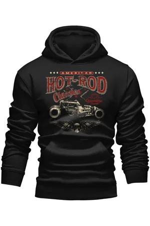 GASOLINE BANDIT Kapuzensweatshirt Rockabilly Biker Racer Kapuzen-Pullover: Hot Rod Classic - Verkäufer: RAHMENLOS®