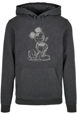 Absolute Cult Kapuzensweatshirt Herren Mickey Mouse - Sketch Kick Hoody (1-tlg)