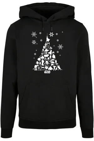 F4NT4STIC Rundhalspullover Herren Star Wars Christmas Tree with Basic Hoody (1-tlg)