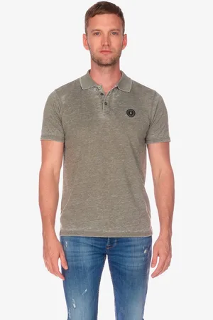 Le Temps des Cerises Poloshirt BRETY mit meliertem Design