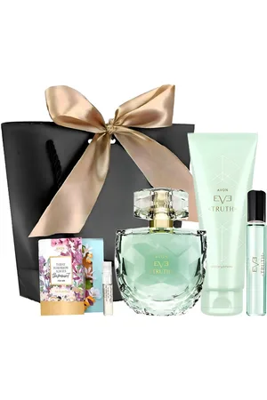Avon Eau de Parfum EVE TRUTH 50 ml, Taschenspray 10 ml, Körperlotion 125 ml für Damen, 5-tlg., Natürlichkeit, Hochwertige Inhaltsstoffe, Geschenkset - Verkäufer: Cultzen