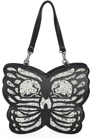 Banned Retro Schultertasche Mariposa Luz, Schmetterling Totenkopf Tasche - Verkäufer: Schompi Trading e.K.
