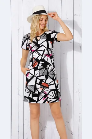 HAJO Strandkleid Modisches Damen Kleid (1-tlg) Grafisches Design - Verkäufer: HELLER-SHOES