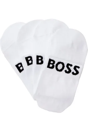 HUGO BOSS Freizeitsocken 2P SH Logo CC W (Packung, 2-Paar, 2er) mit eingestricktem Logoschriftzug