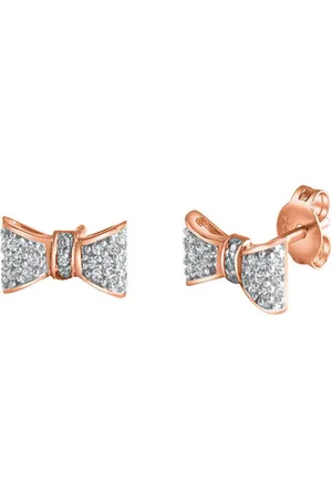 vivance collection Paar Ohrstecker 925-Sterling Silber rhodiniert/rotvergoldet