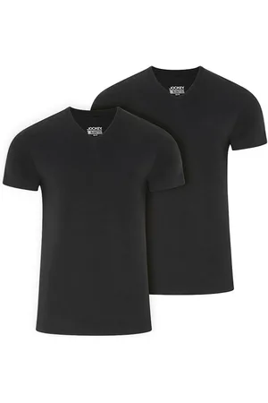 Jockey V-Shirt American V-Neck Shirt (2er Pack) Lockere Passform, flache Nähte