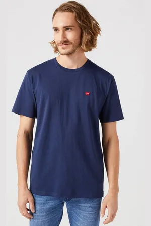 Wrangler Kurzarmshirt mit Logostickerei auf der Brust