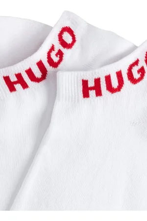 HUGO BOSS Socken 3P AS UNI CC W (Packung, 3-Paar, 3er) mit kontrastfarbenen Logoschriftzug