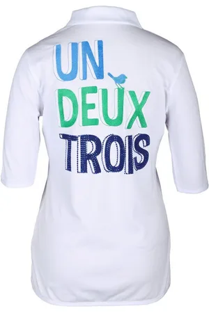 Girls Golf Poloshirt Polo Un Deux Trois Weiß Damen M - Verkäufer: Svens Golfshop GmbH