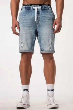 STHUGE Jeansbermudas Jeans-Bermuda FLEXLASTIC® Denim destroyed - Verkäufer: Popken Fashion Group