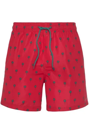 QS by s.Oliver Badeshorts mit Palmen-Design