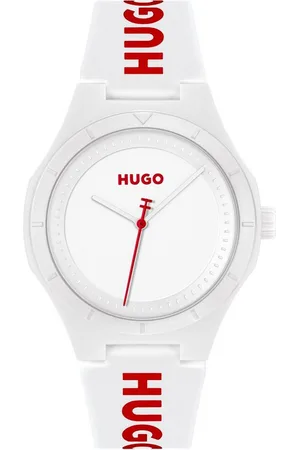HUGO BOSS Quarzuhr #LIT FOR HIM 1530345, Armbanduhr, Herrenuhr, Mineralglas, Silikonarmband