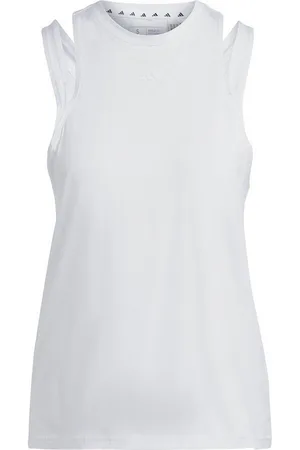 adidas Tanktop TR-ES 3BAR TK WHITE - Verkäufer: gue-sport
