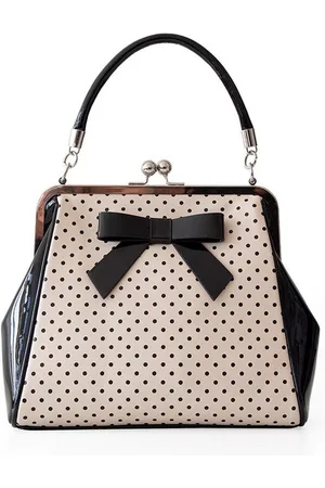 Banned Retro Handtasche Polka Star , Vintage Retro Lack Schleife Henkeltasche - Verkäufer: Schompi Trading e.K.