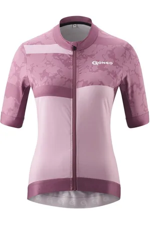 Gonso Radtrikot SASSINA Damen Radshirt kurzarm, atmungsaktives Fahrradtrikot mit Rückentasche